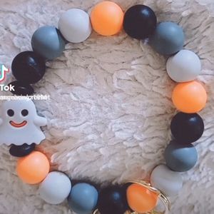 Halloween silicone bead wristlet